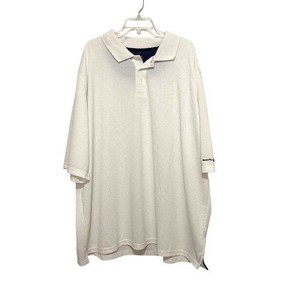 Beverly Hills Polo Club Mens Pullover Shirt 4X White Golf Sports Activewear - Picture 1 of 7